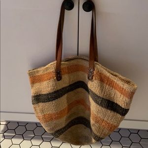 Vintage staw tote